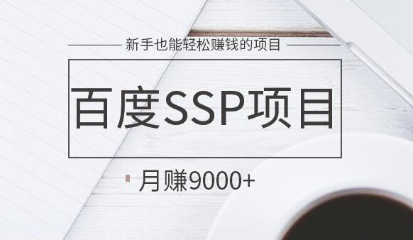 百度SSP项目熟练操作月赚9k+