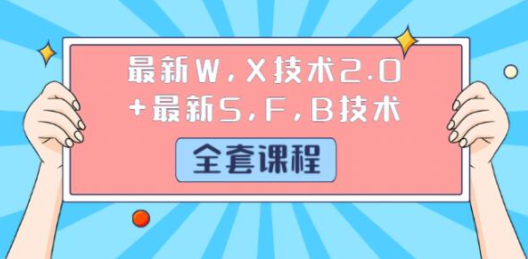 最新W,X技术2.0+最新S,F,B技术（全套课程）