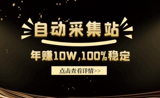 教你做一个年赚10万的自动采集站，100%稳定