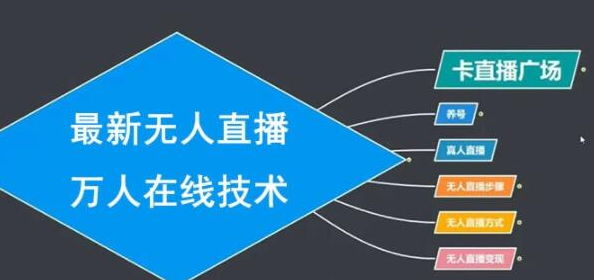 最新无人直播万人在线技术：养号+真人+无人直播步骤+方式+变现