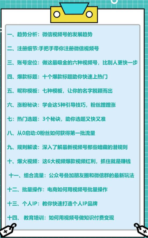 视频号运营实战课，带你深度入手微信视频号4.0，零基础手把手实操操作