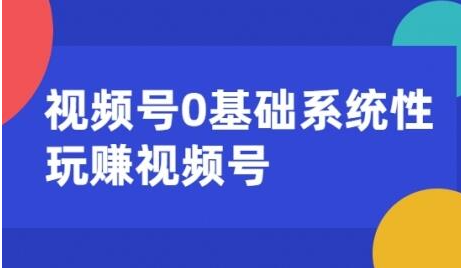 视频号0基础系统性玩赚视频号内容运营+引流+快速变现