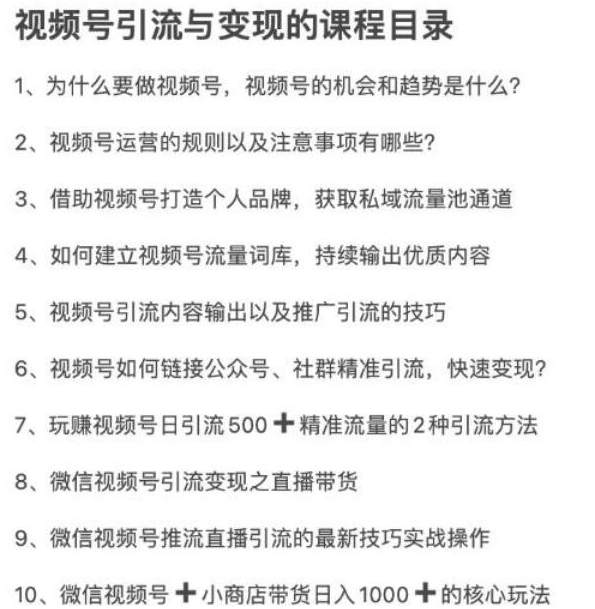 从0到1带你玩赚视频号：这么玩才赚钱，日引流500+日收入1000+核心玩法