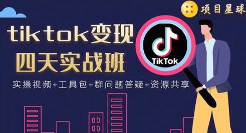 tiktok变现四天实战班连怼技术+矩阵玩法赚,单账号月入2000美金(实操视频)