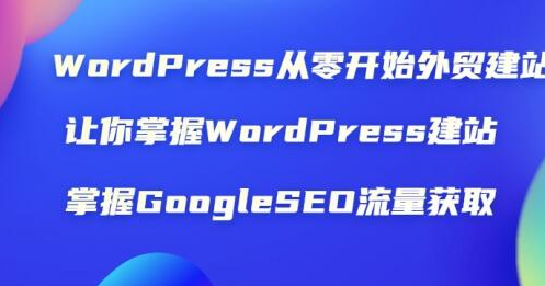 WordPress从零开始外贸建站：让你掌握WordPress建站 掌握GoogleSEO流量获取